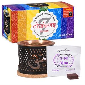 Aromafume, set découverte chakras disponible dans notre boutique le monde des stones à charroux