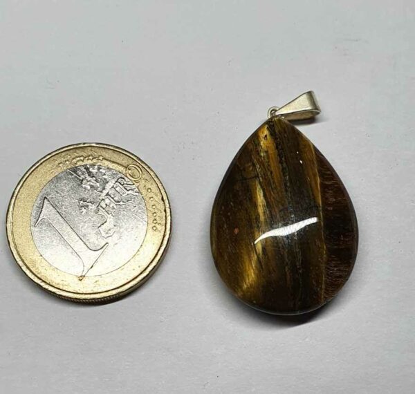 Œil de tigre pendentif gouttedisponible dans notre boutique Le Monde des Stones à Charroux