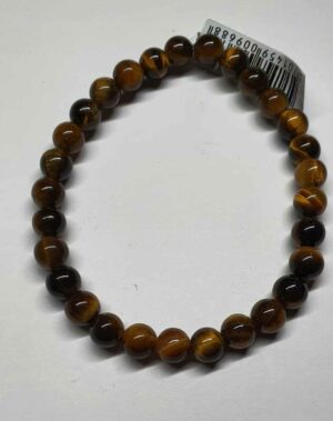 Œil de tigre bracelet boule 6mm disponible dans notre boutique Le Monde des Stones à Charroux
