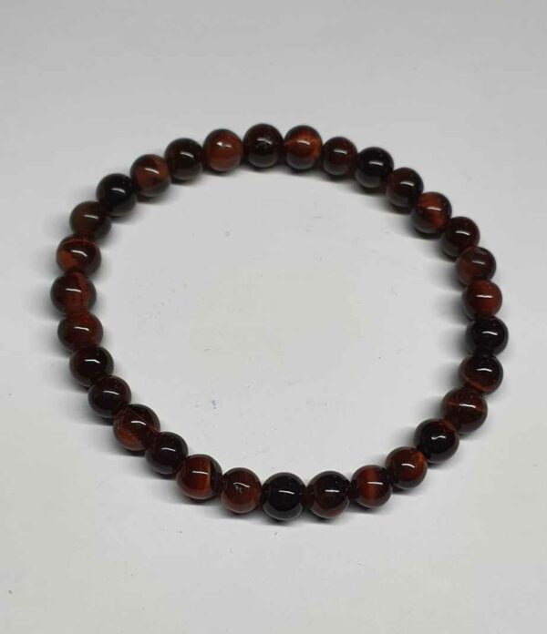 Œil de taureau bracelet boule 6mm disponible dans notre boutique Le Monde des Stones à Charroux
