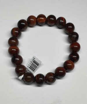 Œil de taureau bracelet boule 10mm disponible dans notre boutique Le Monde des Stones à Charroux