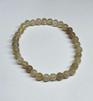 Citrine bracelet boule 6mm disponible dans notre boutique Le Monde des Stones à Charroux