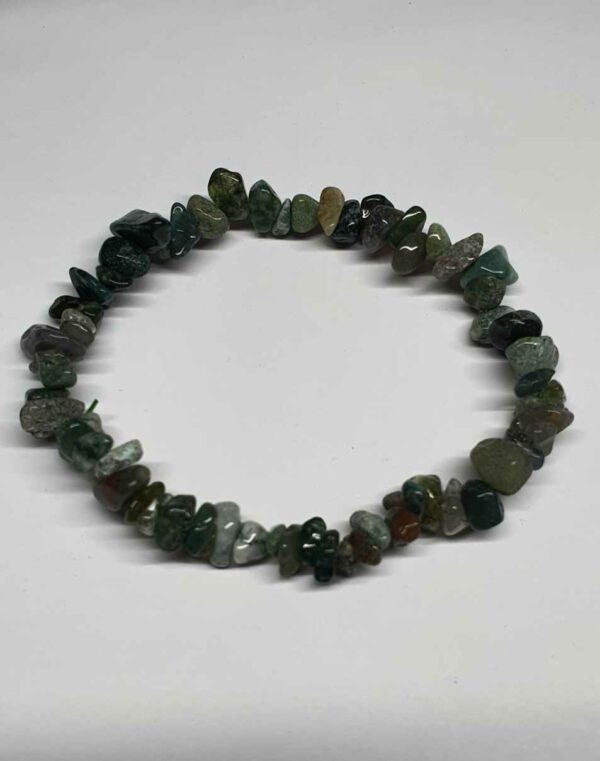 Agate mousse bracelet baroque disponible dans notre boutique Le Monde des Stones à Charroux