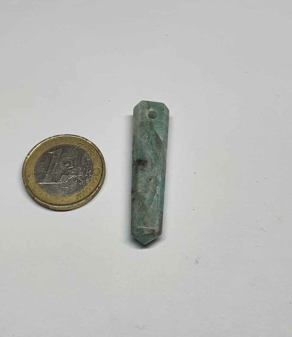 amazonite pendentif pointe disponible dans notre boutique Le Monde des Stones à Charroux