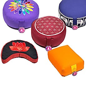 coussins de méditation disponibles à notre boutique le monde des stones à charroux