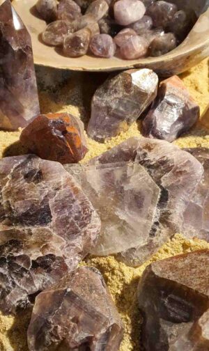 Galet obsidienne œil céleste
