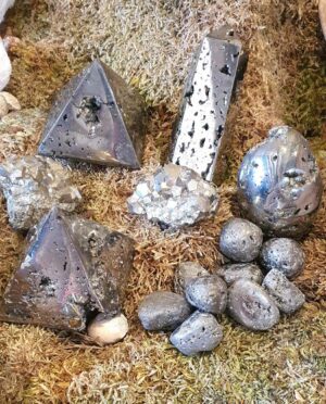 Galet obsidienne œil céleste