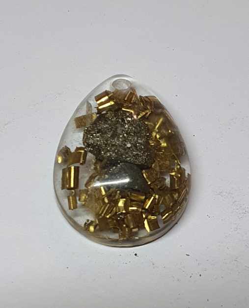 Pyrite pendentif orgonite