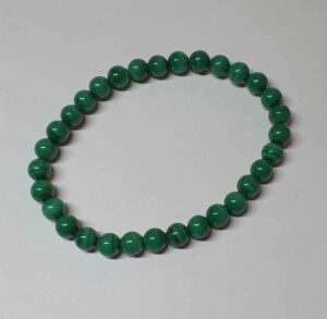 Malachite bracelet boules 6 mm