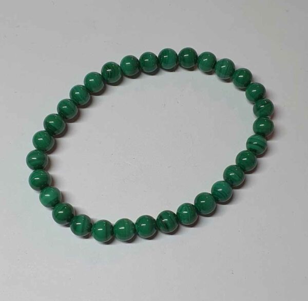 Malachite bracelet boules 6 mm